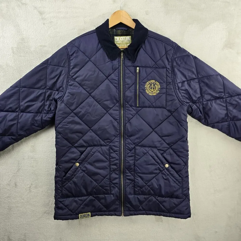 Dixxon Flannel Co Salty Diamond Stitched Quilted Jacket Mens XL Flannel Lined